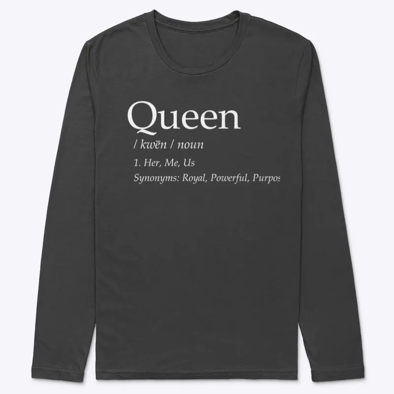 Black Queen Defined Long Sleeve Tee